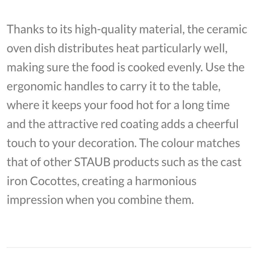 Staub Ceramic Rectangular Baking Dish - Picture 12 of 12